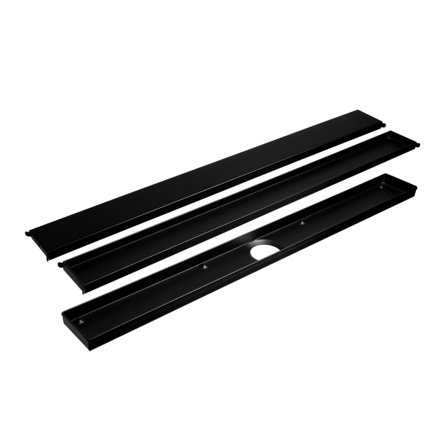 VLMDC Drain Channel and Design Grate Doubleface 60 CM VLMDC 611 Dural Black