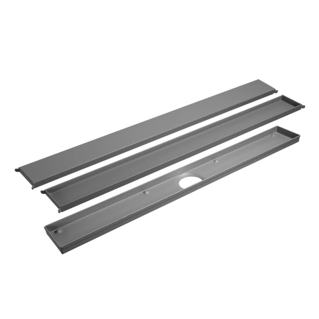 VLMDC Drain Channel and Design Grate Doubleface 60 CM VLMDC 665 Dural Concrete Gray