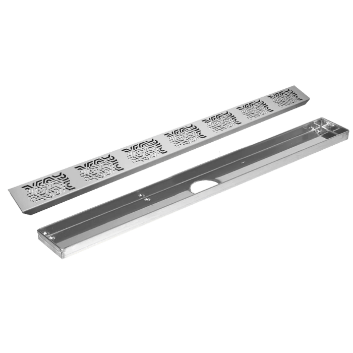VLMP Drain Channel and Design Grate Penta Stainless Steel Brushed - Dural