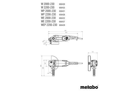 W 2200-230 DM - Metabo