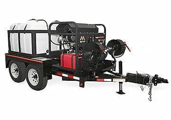 Trailer Package - Dual Axle Water Trailers and Hot Pressure Washer (HS-4005-0MDK-T) Mi-T-M