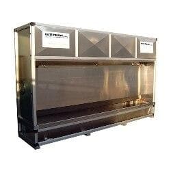 Water Wall Wet Dust Collector Booths TEC711 Filter Projects 3 Meter (10 feet)