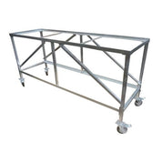 Weha 27" Galvanized Work Table With Wood Insert - Weha
