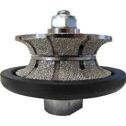 Weha 2cm V Full Bullnose Diamond Hand Profiler Vacuum Brazed Profile Router Bit Weha