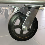 WEHA GALVANIZED GRANITE SHOP CART - BROKEN DOWN Weha