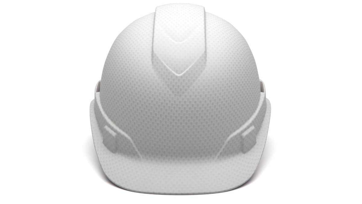 White Ridgeline Cap Style Hard Hat - Matte Finish - Box of 10 - Pyramex