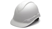 White Ridgeline Cap Style Hard Hat - Matte Finish - Box of 10 - Pyramex