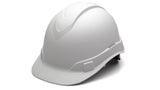 White Ridgeline Cap Style Hard Hat - graphite Pyramex