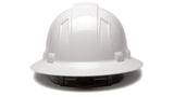 White Ridgeline Full Brim Hard Hat Pyramex