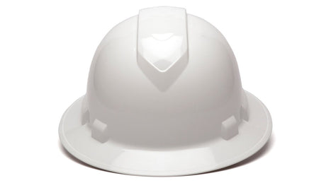 White Ridgeline Full Brim Hard Hat Pyramex