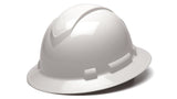 White Ridgeline Full Brim Hard Hat Pyramex
