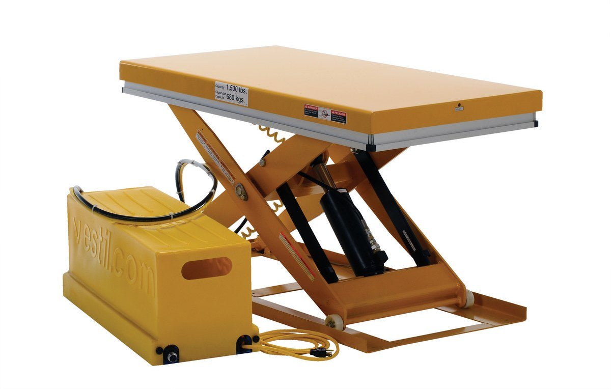 Work Station Electric Hydraulic Scissor Tables - Vestil