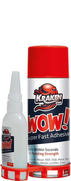 WOW! Super Fast Adhesive CA Glue (3.50 oz.) - Case of 12 - Kraken Bond