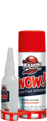 WOW! Super Fast Adhesive CA Glue (3.50 oz.) - Case of 12 Kraken Bond