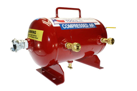 Air Manifold (2.5 Gal, ASME Tank w/ 1/4" Industrial Quick Connect Fittings) Texas Pneumatic Tools