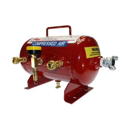 Air Manifold (2.5 Gal, ASME Tank w/ 1/4" Industrial Quick Connect Fittings) Texas Pneumatic Tools