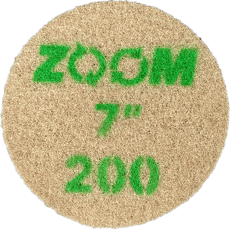 ZOOM Diamond Impregnated Pads FP-ZM-07DIP0200 Stone Pro 7" 200